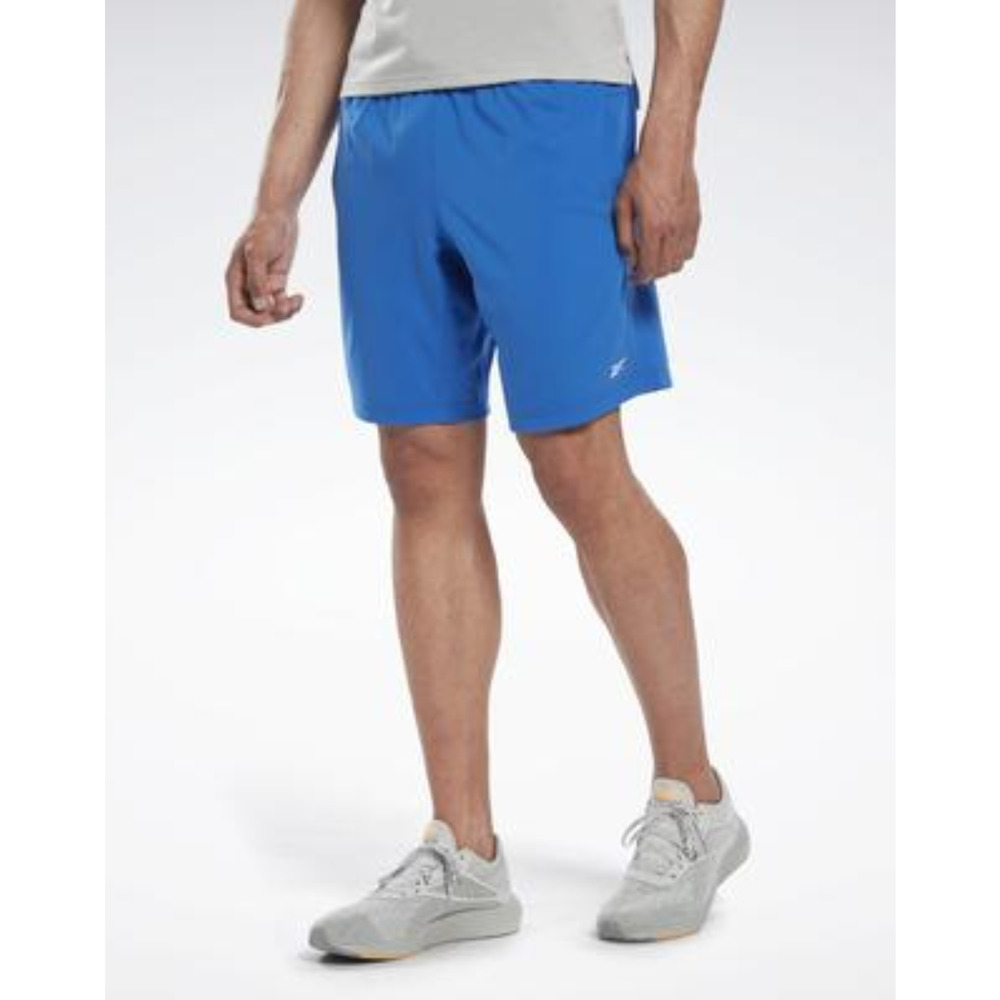 Reebok Men Moisture Wicking 9" Woven Drawstring Shorts Vector Blue Size L